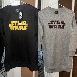 New Father Daughter Star Wars Sweatshirts - Black and Gray